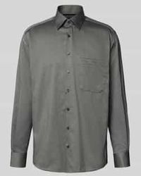 Eterna - Comfort Fit Zakelijk Overhemd Met Knoopsluiting - Lyst