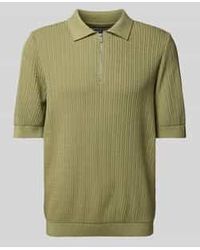 JAKE*S STUDIO MEN - Regular Fit Poloshirt Met Kabelpatroon - Lyst