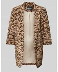 Pieces - Blazer Met Dierenprint - Lyst