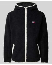 Tommy Hilfiger - Sherpa Jacket Mit Label-Patch - Lyst