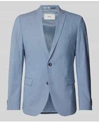S.oliver - Slim Fit 2-knoopscolbert Met Viscosegehalte - Lyst