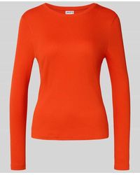 Jake*s - Longsleeve in Ripp-Optik mit Rundhalsausschnitt - Lyst