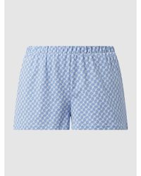 JOOP! BODYWEAR Shorts aus Baumwolle mit Logo-Muster - Blau
