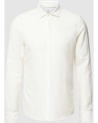 Eterna - Slim Fit Premium Shirt mit Premium Leinen-Anteil Modell 'Kent' - Lyst
