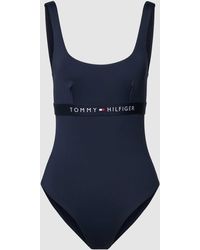 Tommy Hilfiger - Badeanzug mit Label-Detail Modell 'ONE PIECE' - Lyst