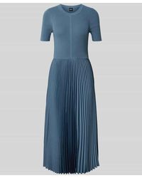 BOSS - Figurbetontes Midikleid aus Viskose-Mix Modell 'FADRIDI' - Lyst