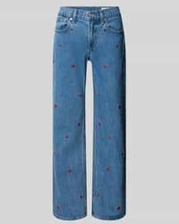 Gap - Relaxed Fit Straight Jeans Met Borduursel - Lyst
