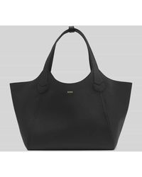 BOSS - Shopper aus echtem Leder mit Label-Detail - Lyst
