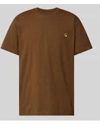 Carhartt - T-Shirt Met Labelstitching, Model 'American Script' - Lyst
