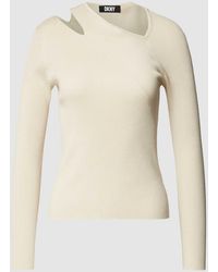 DKNY - Strickpullover mit Cut Out - Lyst
