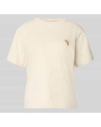 Jake*s - Regular Fit T-Shirt Met Motiefstiksel - Lyst