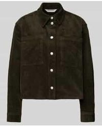 MSCH Copenhagen - Regular Fit Corduroy Blouse Met Borstzakken - Lyst