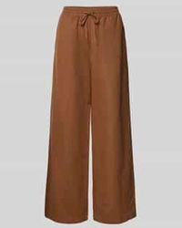 Marc O' Polo - Wide Leg Linnen Broek Met Elastische Band - Lyst