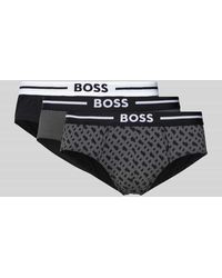 BOSS - Slip mit elastischem Logo-Bund im 3er-Pack - Lyst