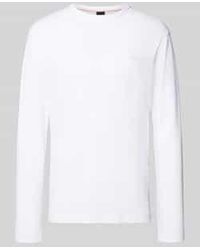 BOSS - Regular Fit Shirt Met Lange Mouwen En Wafelstructuur, Model 'Tempesto' - Lyst