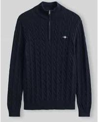 GANT - Gebreide Pullover Met Kabelpatroon - Lyst