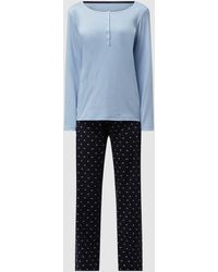 CALIDA - Modern Fit Pyjama aus Supima-Baumwolle Modell 'Night Lovers' - Lyst