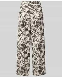 Jake*s - Wide Leg Stoffen Broek Met Steekzakken - Lyst