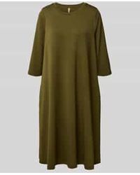 Soya Concept - Knielange Jurk Met Ronde Hals, Model 'Banu' - Lyst