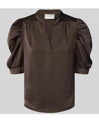 Neo Noir - Blusenshirt mit Puffärmeln Modell 'Roella' - Lyst