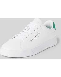 Tommy Hilfiger - Sneaker aus Leder mit Label-Detail Modell 'COURT' - Lyst