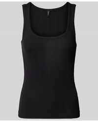 Vero Moda - Slim Fit Tank Top aus reiner Baumwolle Modell 'LISA POINTELLE' - Lyst