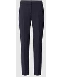 Comma, - Slim Fit Stoffen Broek Van Viscosemix Met Logo-applicatie - Lyst