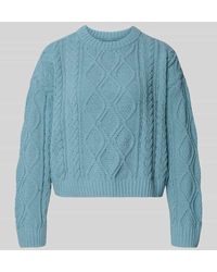 ONLY - Regular Fit Strickpullover mit Strukturmuster Modell 'ELLY' - Lyst