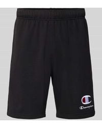 Champion - Sweatshorts mit Logo-Stitching und elastischem Bund - Lyst
