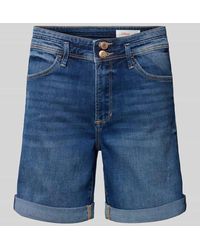 S.oliver - Regular Fit Jeansshorts mit Gürtelschlaufen - Lyst