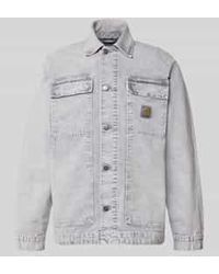 Carhartt - Jeansjack Met Klepzakken Op De Borst, Model 'Arctic' - Lyst
