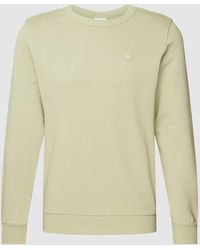 Knowledge Cotton - Sweatshirt Met Labeldetail - Lyst