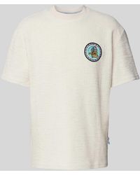 carlo colucci - T-shirt Met Structuurmotief - Lyst