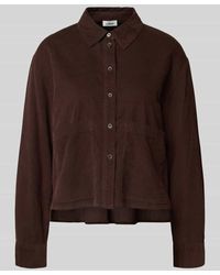 S.oliver - Boxy Fit Cordbluse aus Baumwoll-Viskose-Mix - Lyst