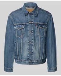 Levi's - Jeansjack Met Labeldetail, Model 'The Trucker Jacket' - Lyst