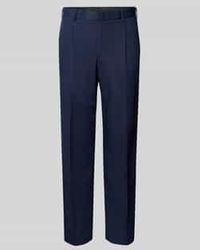 Forét - Regular Fit Stoffen Broek Met Bandplooien, Model 'Writer' - Lyst