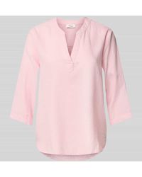 S.oliver - Regular Fit Blusentop aus Leinen-Viskose-Mix - Lyst