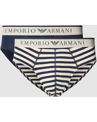 Emporio Armani - Slip Met Label - Lyst