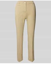 Cambio - Skinny Fit Stoffen Broek Met Persplooien, Model 'Stella' - Lyst