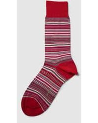 FALKE - Sokken Met Streepmotief, Model 'Microblock Sock' - Lyst