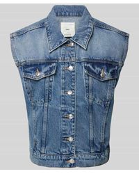Mango - Jeansweste mit Brusttaschen Modell 'KIMBERLY' - Lyst