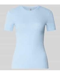 Pieces - Slim Fit T-Shirt Van Katoenmix Model 'Ruka' - Lyst