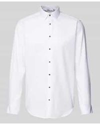 Jake*s - Regular Fit Zakelijk Overhemd Van Two Ply Met Kentkraag - Lyst