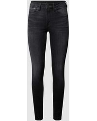 G-Star RAW - Skinny Fit High Waist Jeans mit Stretch-Anteil Modell '3301' - Lyst