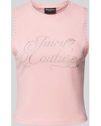 Juicy Couture - Tanktop mit Ziersteinbesatz Modell 'BLAINE' - Lyst
