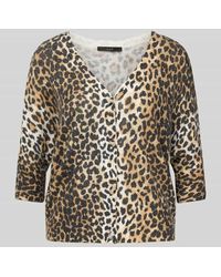 Ouí - Strickjacke mit V-Ausschnitt und 3/4-Arm - Lyst