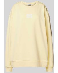 Oh April - Oversized Sweatshirt mit Label-Print - Lyst