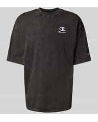 Champion - Relaxed Fit T-Shirt Met Labelstitching - Lyst