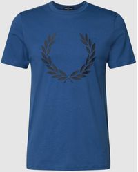 Fred Perry - T-shirt Met Logoprint - Lyst