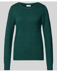 Vila - Strickpullover mit Rundhalsausschnitt Modell 'Viril' - Lyst
